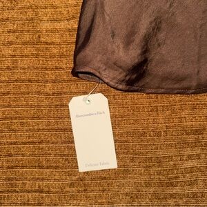 Abercrombie & Fitch Chocolate Satin Blouse